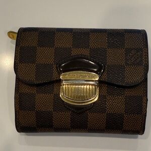 Louis Vuitton classic Joey Wallet Damier Ebene